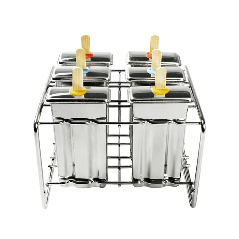 Eisformen PopsicleMold ECO Ice Pops (6 Stk.) rechteckig Edelstahl