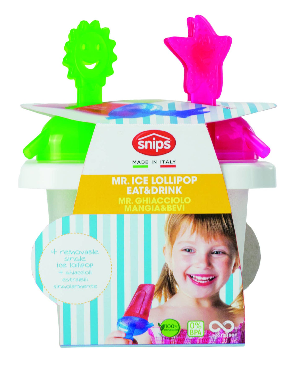 Eis-am-Stiel Eisformen rot/grün