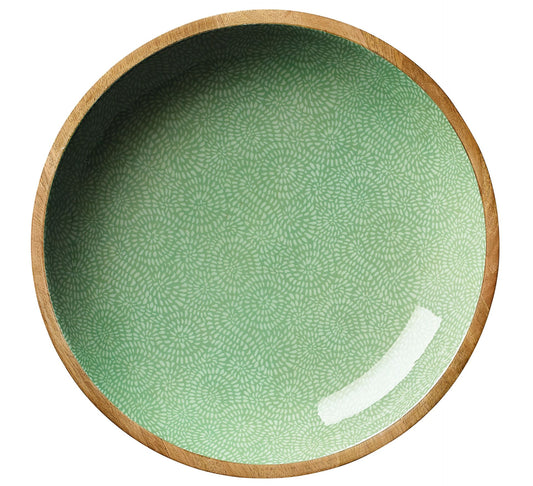 Schale BRUSH GREEN, Mango, Ø 35 cm x 6 cm