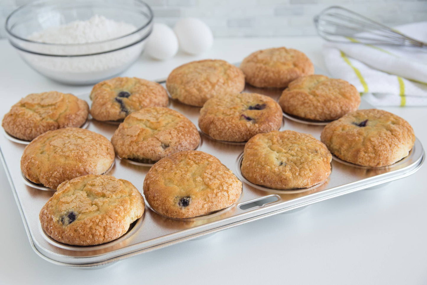 Muffinform aus Edelstahl für 12 Muffins 26,25cm x 34,3cm