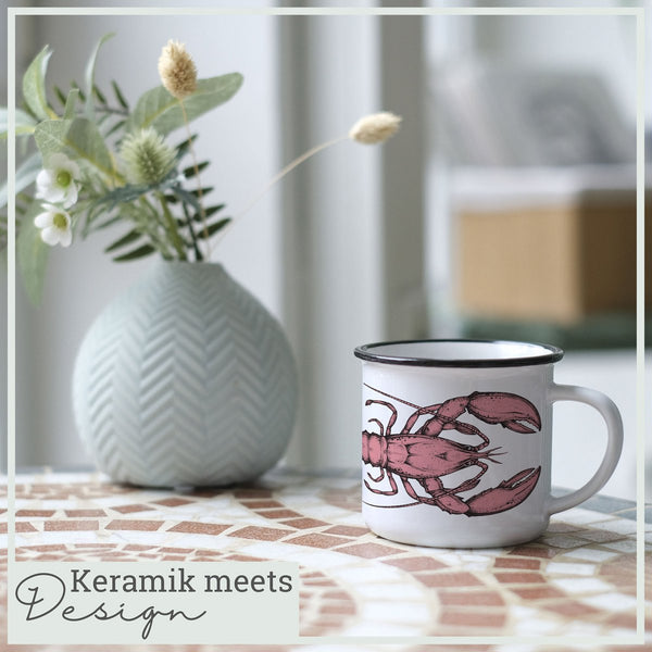 Keramiktasse – Hummer