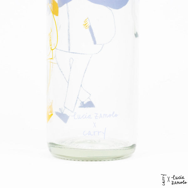 Trinkflasche Glas MORE AMORE BLUE 0,7 l