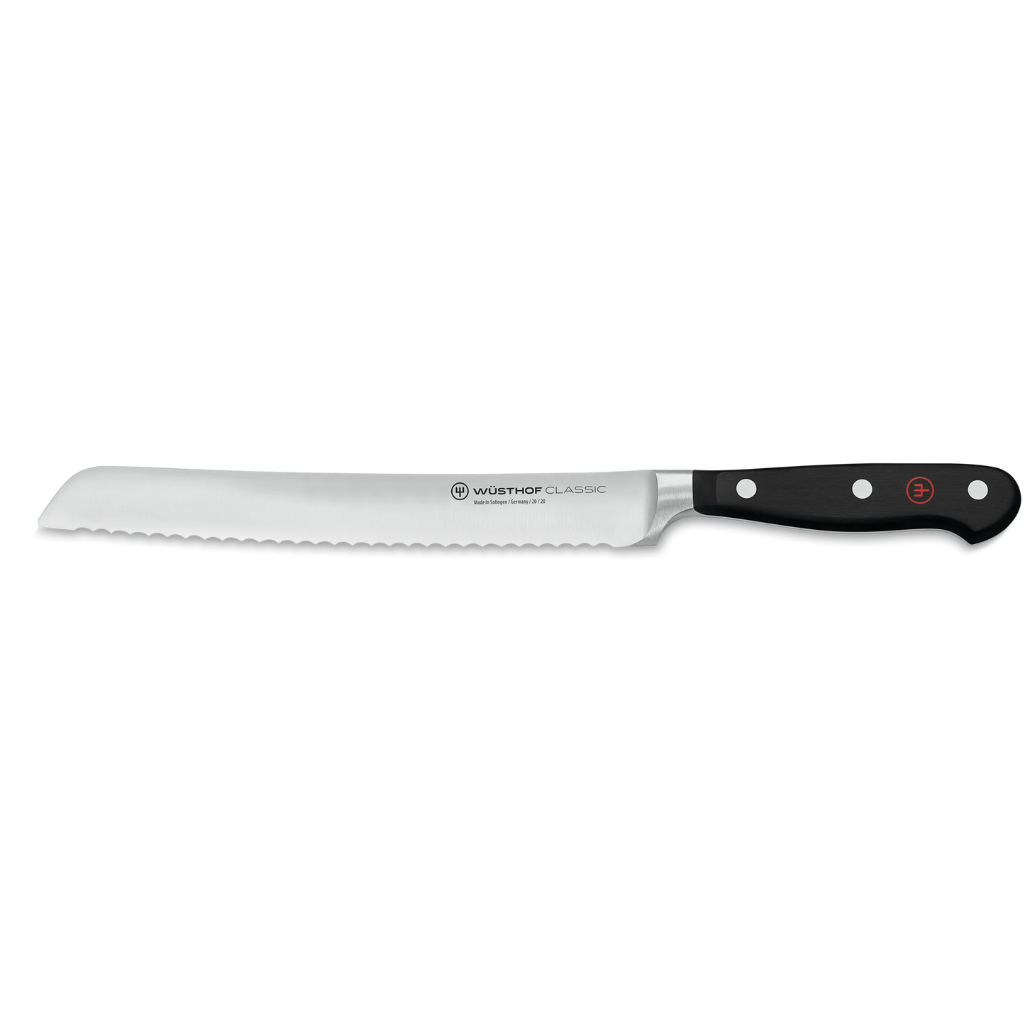 Brotmesser mit Feinschnittwelle 20cm Classic schwarz