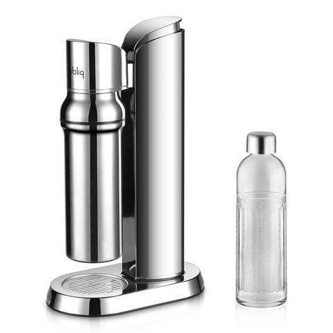 Wassersprudler Bubliq Glas mit Glasflasche Edelstahl