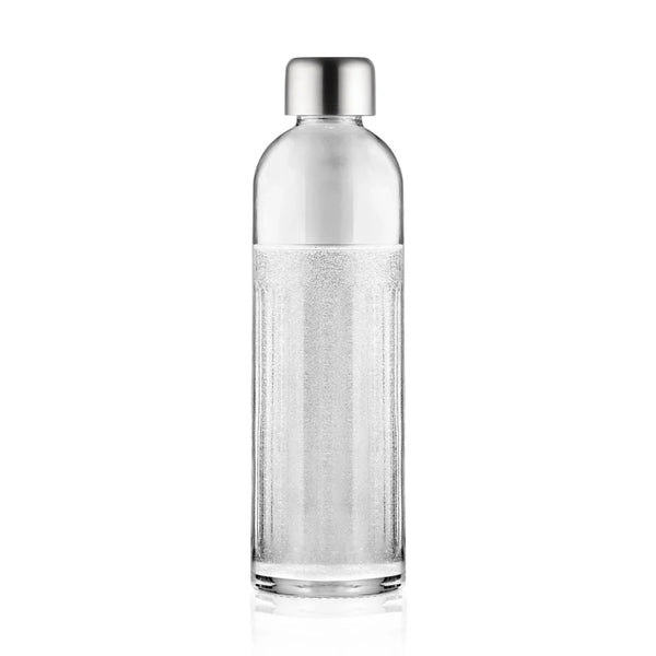 Wassersprudler Bubliq Glas mit Glasflasche Edelstahl
