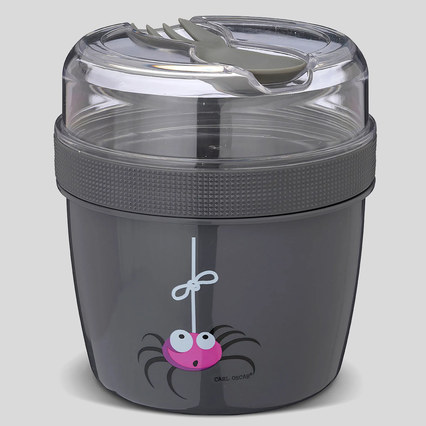 Kinder Lunchbox mit Kühlakku N'ice Cup - L Spinne grau