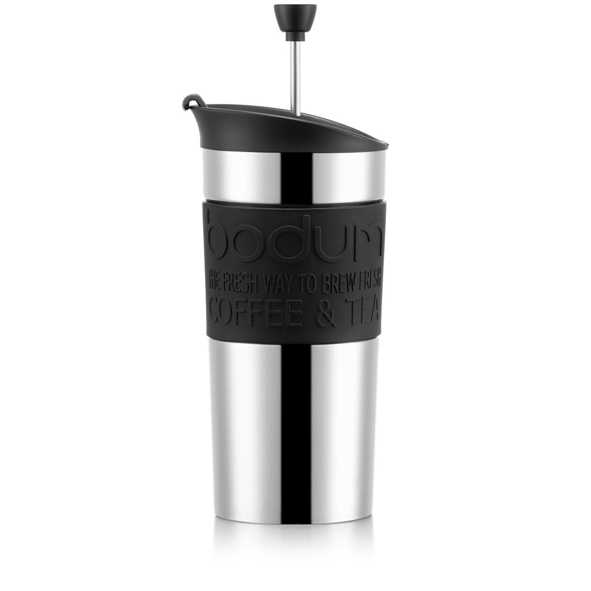 Kaffeebereiter mit extra Trinkaufsatz, Doppelwandig Edelstahl, 0.35 l