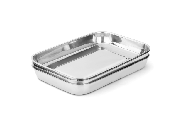 Panierset aus Edelstahl - 3 Teilig