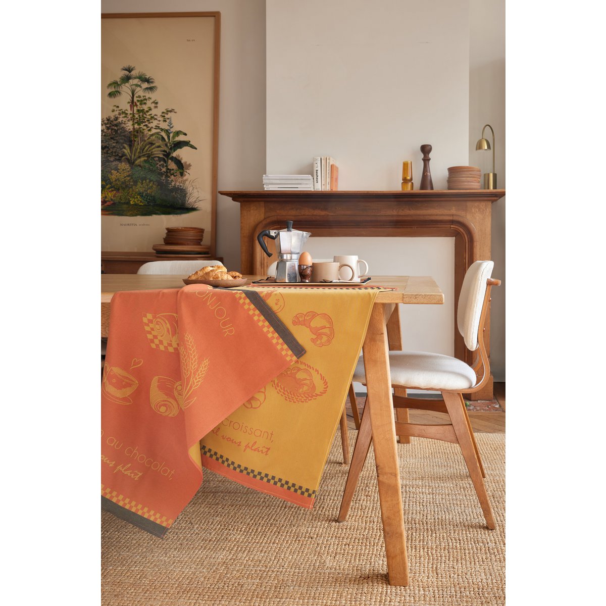 Geschirrtuch Jacquard Baumwolle  50x75 cm Le Pain au Chocolat