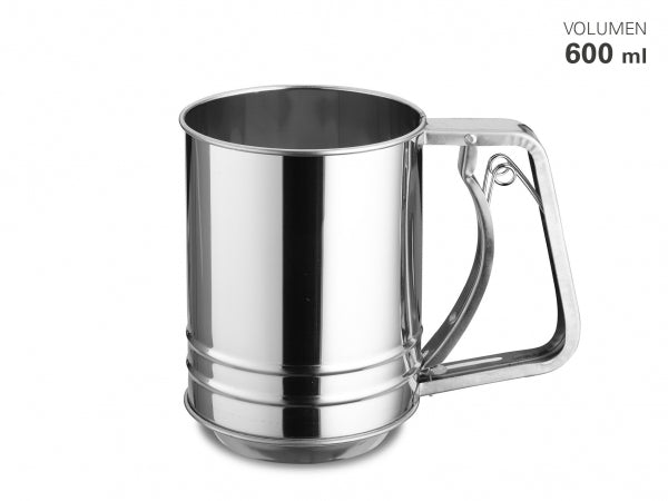 Mehl-/Zuckersieb Edelstahl Dreifachgewebe