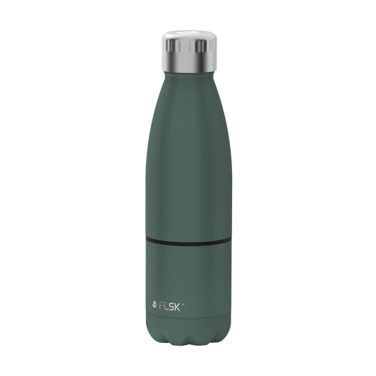 Trinkflasche FLSK mit Becher 0,7l ridge gre To-Go/TmB