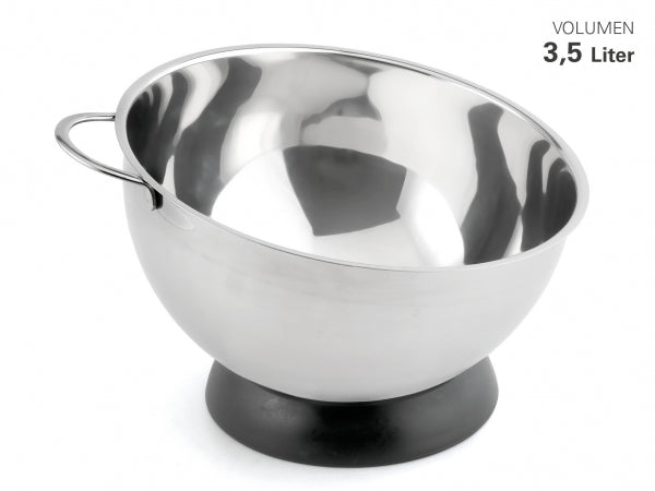 Schneeschlagkessel 3,5 l. Edelstahl mit Stellring