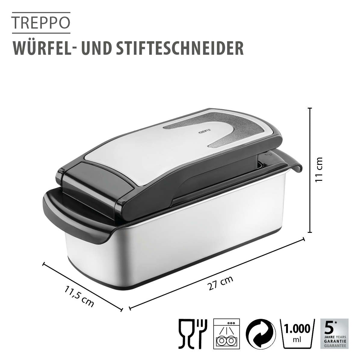 Würfel- Stifteschneider 2.0 Tr Treppo