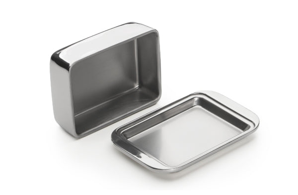 Butterdose Doppelwandig Edelstahl für 1/2 Pfund 250gr.