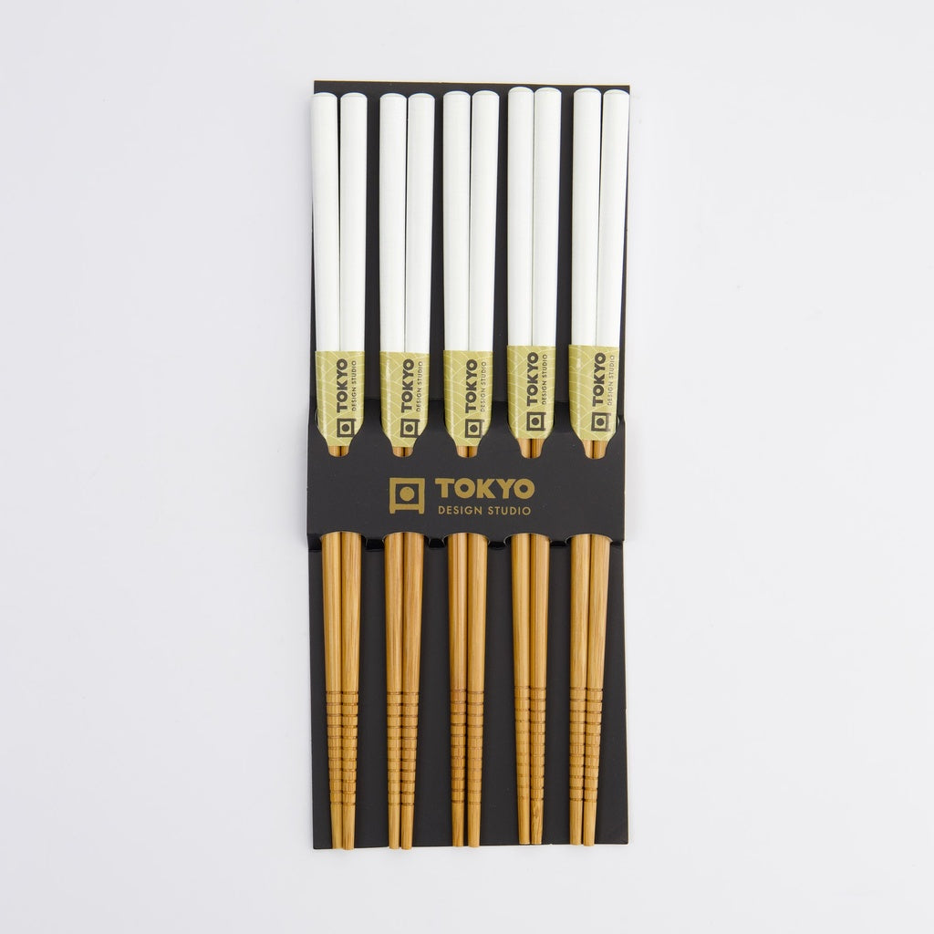 Essstäbchen Chopsticks Bambus white 5 Paar