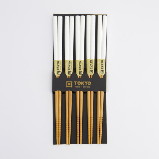 Essstäbchen Chopsticks Bambus white 5 Paar