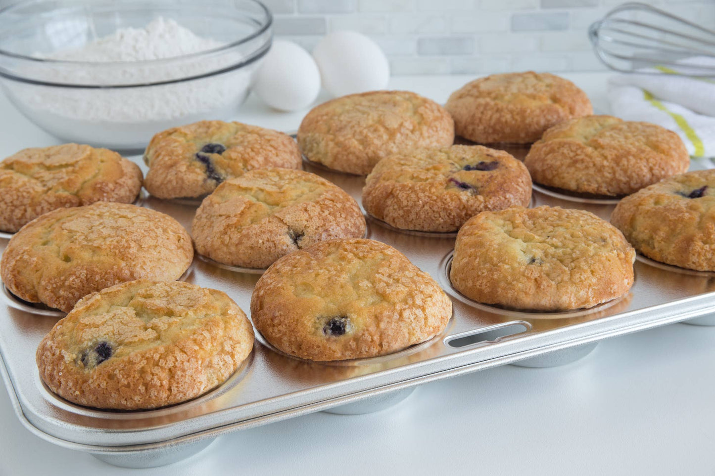 Muffinform aus Edelstahl für 12 Muffins 26,25cm x 34,3cm