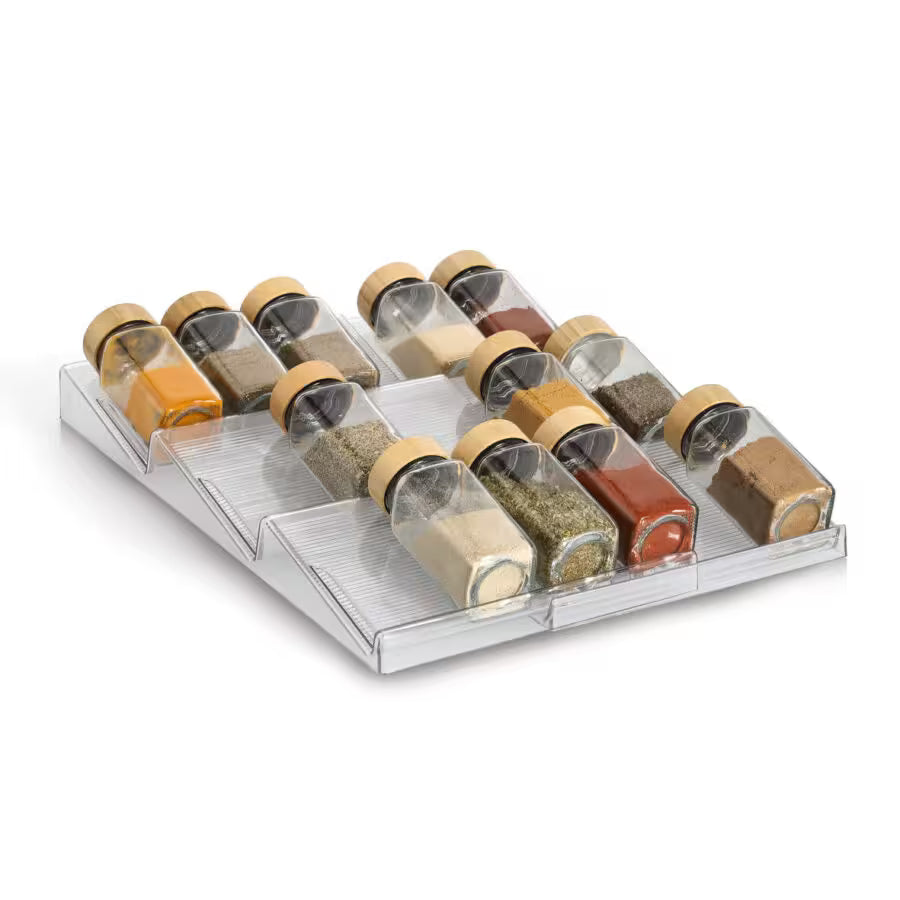 Gewürzglas-Schubladen-Organizer-Set, 2-tlg., 41,3 × 19,5 × 3,2 cm
