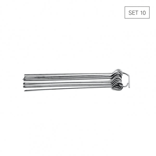 Rouladennadeln Edelstahl Set 10