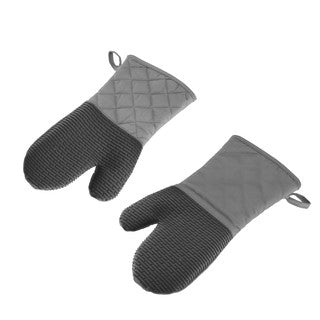 Ofenhandschuhe mit Silikon-Griffflächen Paar