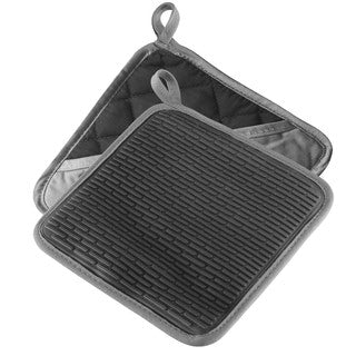 Topflappen mit Silikon-Griffflächen Paar