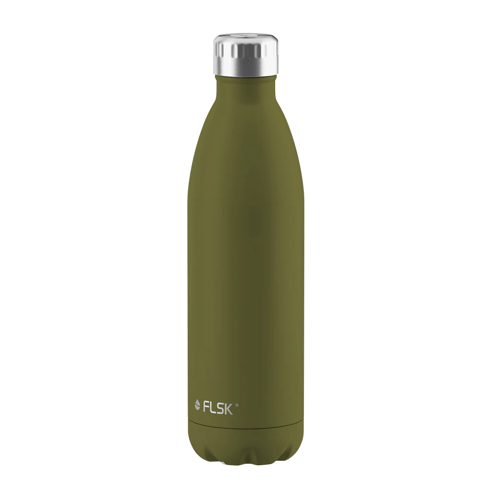 Trinkflasche FLSK 0,75l Olive To-Go / Bottle