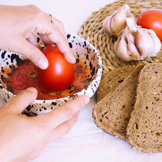 Keramikreibe "Galaxie" Mittel für Knoblauch, Ingwer & Gewürze