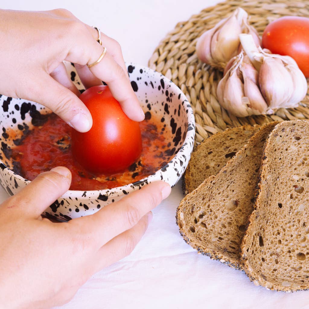 Keramikreibe "Galaxie" Groß für Knoblauch, Ingwer & Gewürze