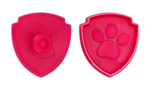 Paw Patrol Abzeichen Pfote 5,5 cm Rubinrot
