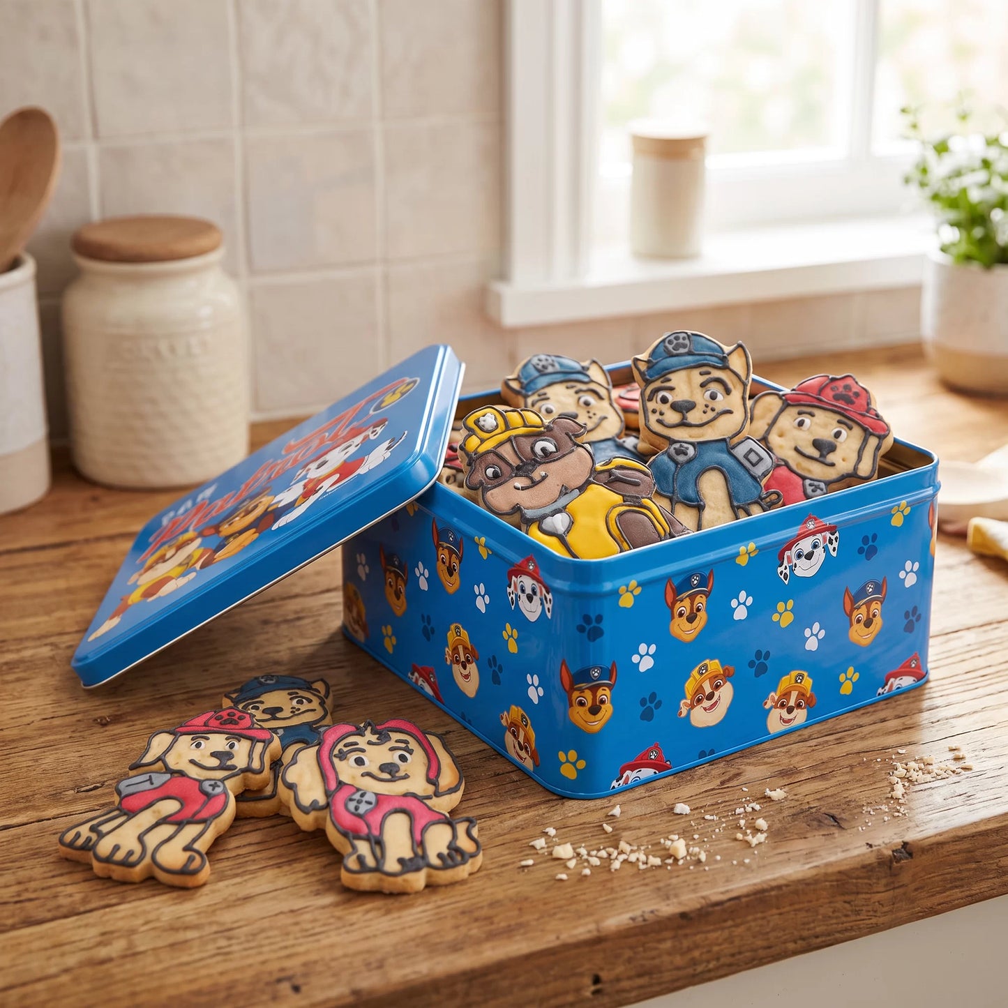 Paw Patrol Jungs 21 x 21 cm | H 10cm Blau Gebäckdose