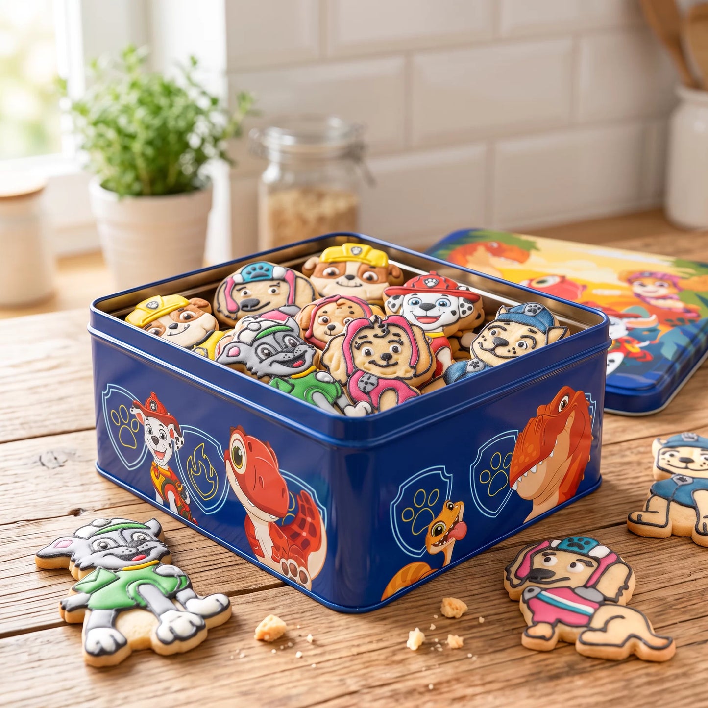 Paw Patrol Gebäckdose  Dunkelblau 21 x 21cm | H 10cm