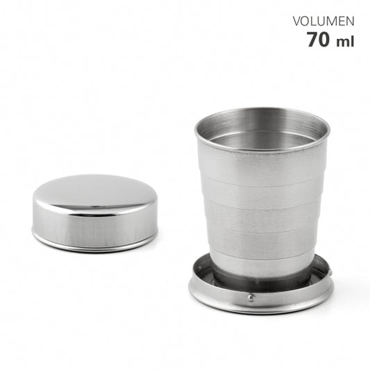 Reise-Trinkbecher Edelstahl einklappbar70 ml