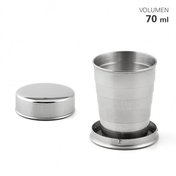 Reise-Trinkbecher Edelstahl einklappbar70 ml
