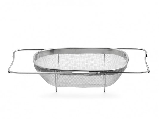 Spülbecken-Sieb oval Edelstahl ausziehbar