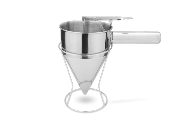 Fondant- und Fülltrichter Edelstahl 1 L mit Ständer