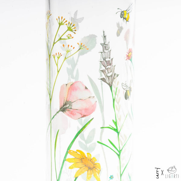 Trinkflasche Glas LET THE BEES BE 0,7 l