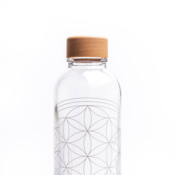 Trinkflasche Glas FLOWER OF LIFE 0,7 l