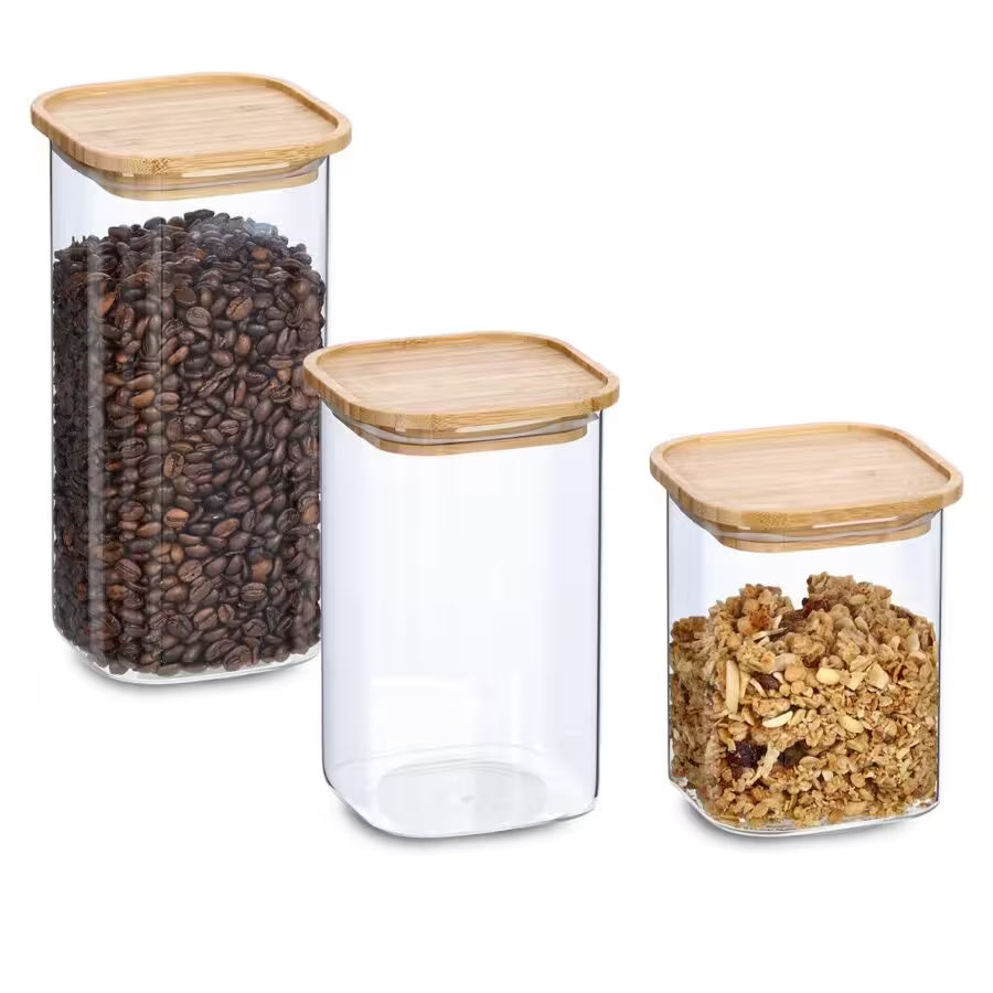 Vorratsglas mit Bambusdeckel, 900 ml