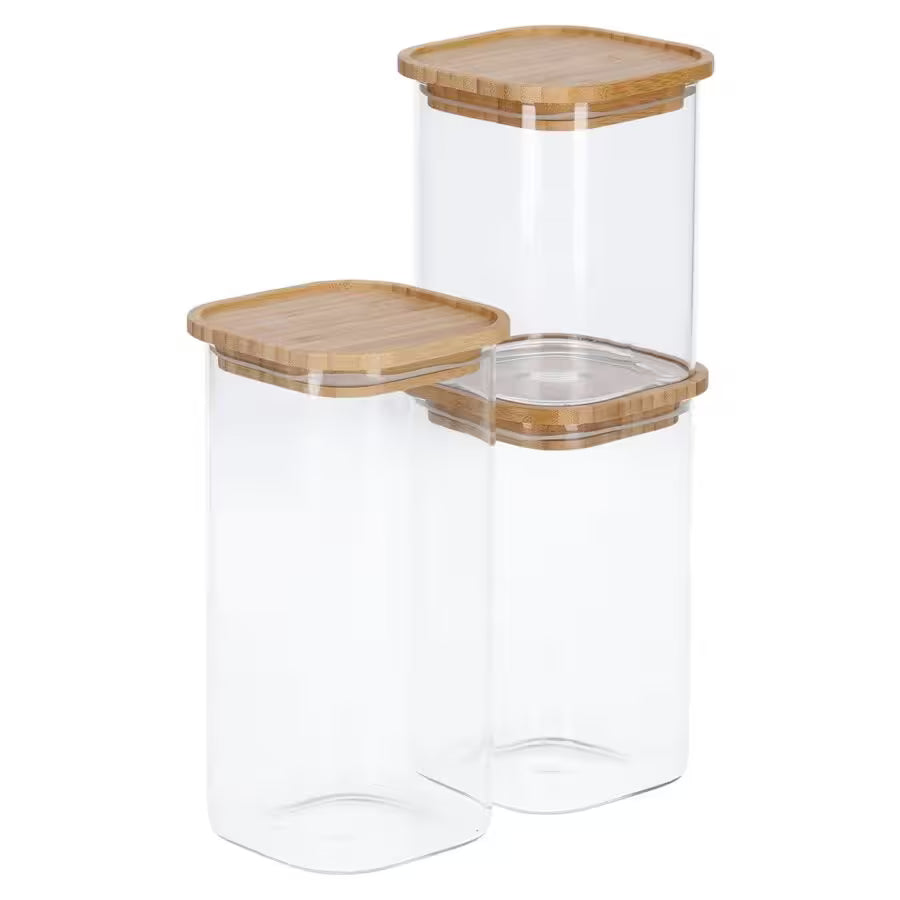 Vorratsglas mit Bambusdeckel, 1300 ml