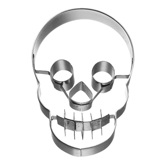 Ausstecher Totenkopf | 7 cm Edelstahl | Innenprägung | Rostfrei