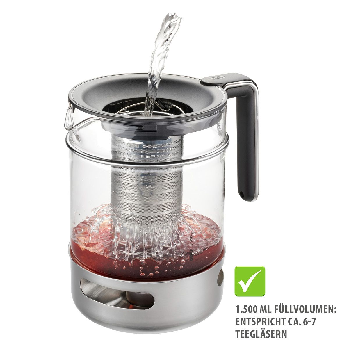 Teekanne, 1.500 ml inkl. Stövchen T-PREP