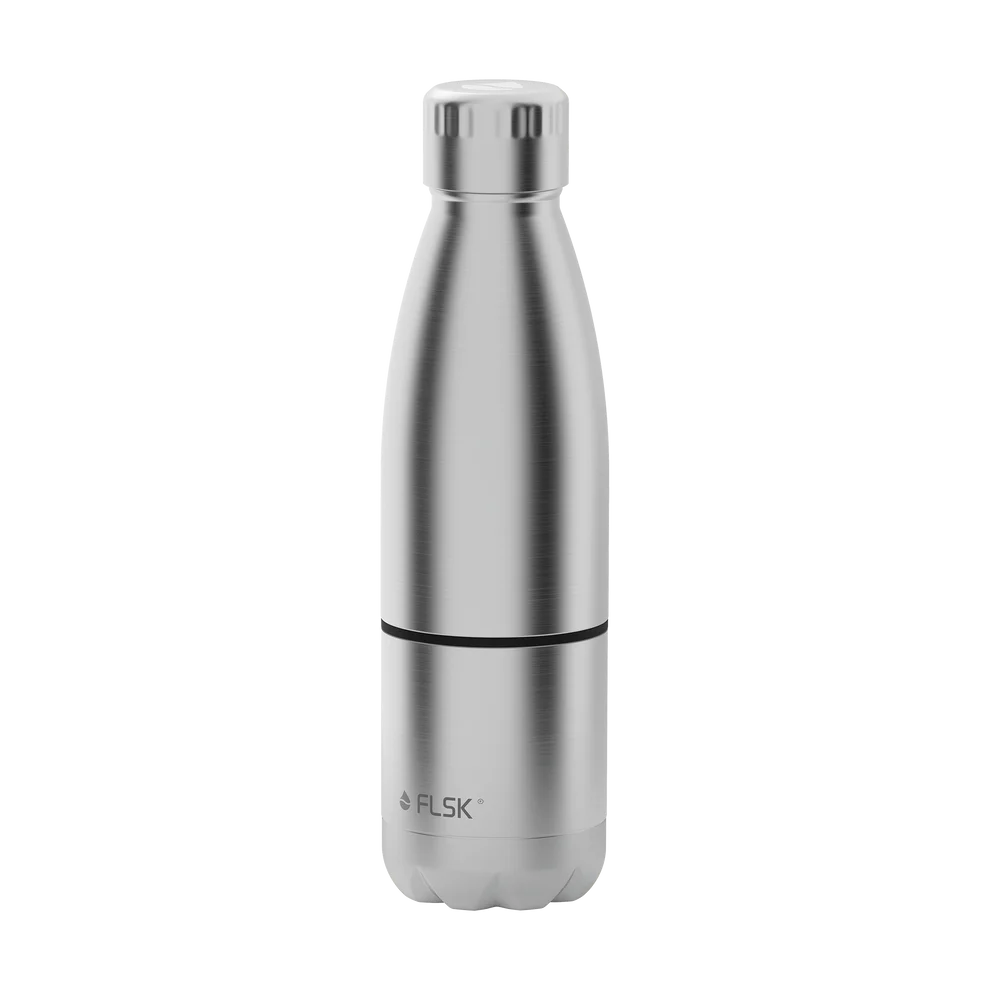 Trinkflasche FLSK mit Becher 0,7l stainless To-Go/TmB