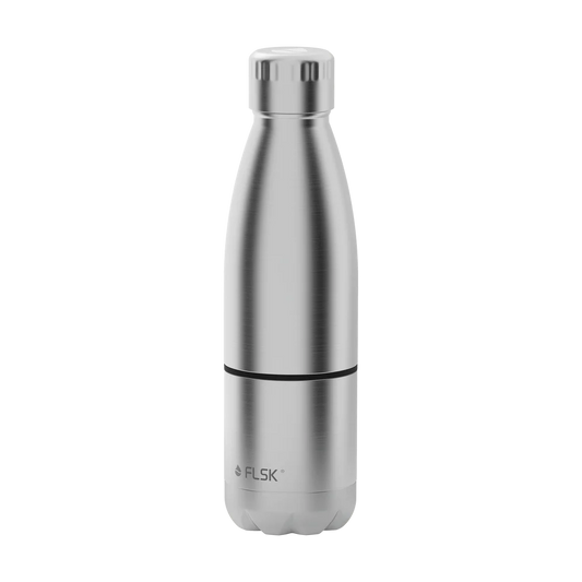 Trinkflasche FLSK mit Becher 0,7l stainless To-Go/TmB