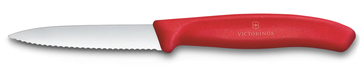 Gemüsemesser 8 cm Welle rot Swiss Classic