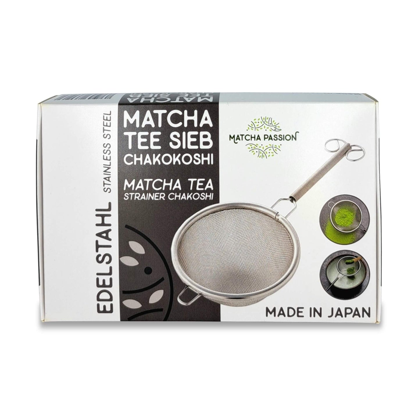 Matcha Tee Sieb Chakoshi aus Edelstahl
