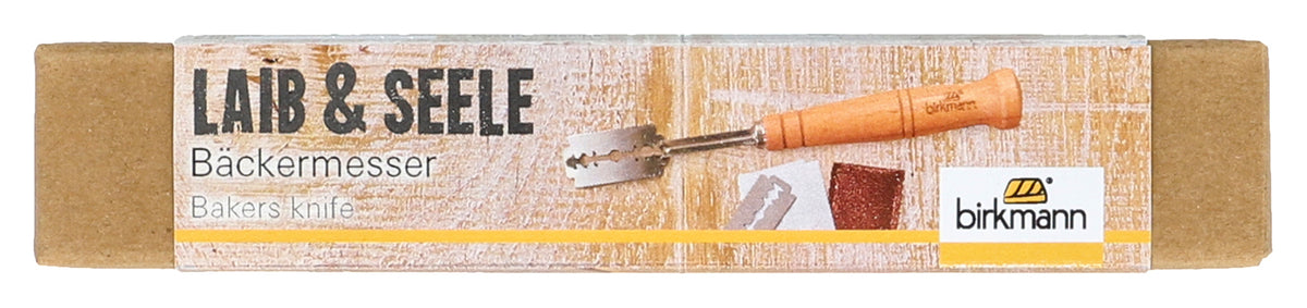 Bäckermesser 19 cm | 5 Ersatzklingen Laib & Seele