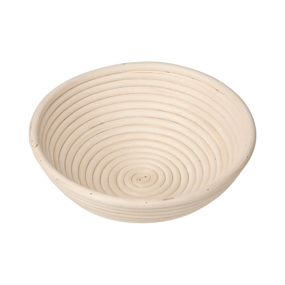 Gärkörbchen rund Peddigrohr natur Ø 25cm für ca. 1.500g.