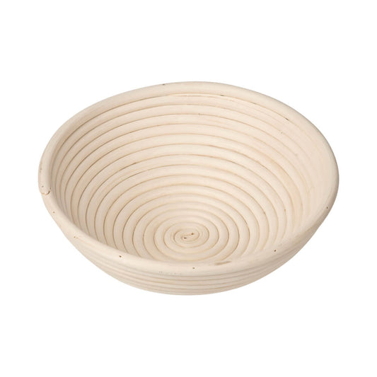 Gärkörbchen rund Peddigrohr natur Ø 25cm für ca. 1.500g.