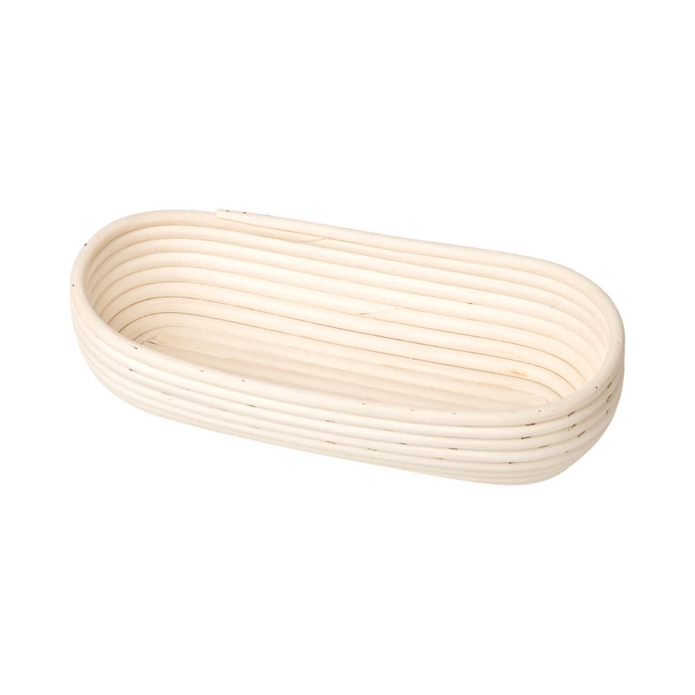 Gärkörbchen oval Peddigrohr natur 30 x 15 cm für ca. 500g.