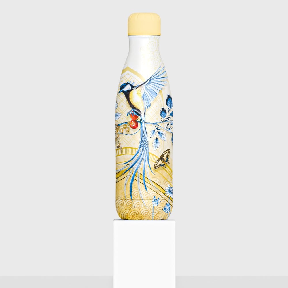 Trinkflasche Edelstahl 24h kalt 12h  Safran Gold 2,0 - 500 ml